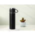 Must roostevabast terasest termos 3 tassiga, 400 ml