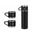 Must roostevabast terasest termos 3 tassiga, 400 ml