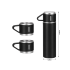 Must roostevabast terasest termos 3 tassiga, 400 ml