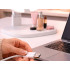 Kokkupandav LED-kosmeetikapeegel USB-C laadimisega, 3 valgusrežiimi