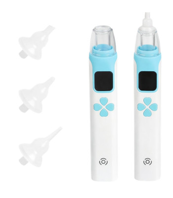 Elektriline laste ninaaspiraator USB-laadimisega, 4 otsikut (0–12-aastastele)