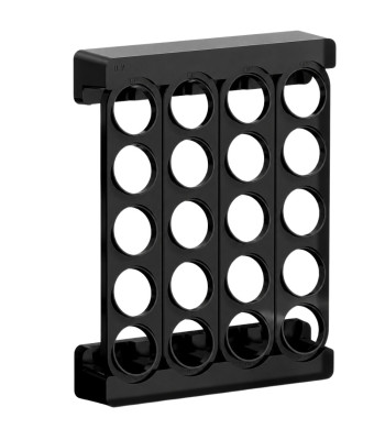 Kohvikapslite hoidik-organiseerija, must, 20 kapslile, 32 × 24 × 5,5 cm