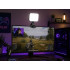 Mini RGB LED-valgusti foto- ja videovõteteks, klambri ja 1/4'' keermega, 3000K–6500K, 5,5 W, 150°