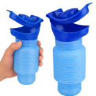 Kokkupandav kaasaskantav reisipissuaar lehtriga, sinine, 750 ml