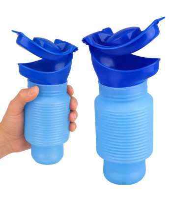 Kokkupandav kaasaskantav reisipissuaar lehtriga, sinine, 750 ml