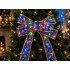LED-valgustusega jõululint, lilla ja kuldne, 40 LED-i, 4 m