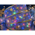 LED-valgustusega jõululint, lilla ja kuldne, 40 LED-i, 4 m