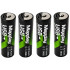 Laetavad AA Li-ion akud USB-C laadimisega, 4 tk, 1466 mAh, 1,5 V