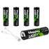 Laetavad AA Li-ion akud USB-C laadimisega, 4 tk, 1466 mAh, 1,5 V