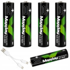 Laetavad Li-ion akud USB-C laadimisega, 1,5 V, 440 mAh, 4 tk, AAA