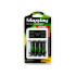 Akulaadija Maxday AA/AAA, LED-indikaatori ja USB-C ühendusega, komplektis 4 AAA-akut