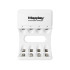 MAXDAY AA/AAA akulaadija USB-C, 4 pesa ja LED-indikaatorid, 704A2