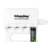 MAXDAY AA/AAA akulaadija USB-C, 4 pesa ja LED-indikaatorid, 704A2