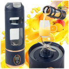 Juhtmeta kaasaskantav smuutiblender-pudel, USB-laadimisega, tumesinine, 450 ml