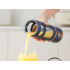 Juhtmeta kaasaskantav smuutiblender-pudel, USB-laadimisega, tumesinine, 450 ml