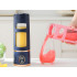 Juhtmeta kaasaskantav smuutiblender-pudel, USB-laadimisega, tumesinine, 450 ml