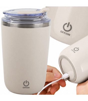USB-ga isesegav roostevabast terasest termokruus rihmaga, 350 ml