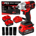 Harjadeta akulöökmutrikeeraja ratastele, 2 akut ja padrunid, OPEX TOOLS OPX28009, 21 V