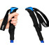 Kokkupandavad sinised trekkingukepid matkamiseks ja kepikõnniks, 35 cm / kuni 136 cm