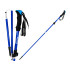 Kokkupandav reguleeritav matkakepp, sinine, 1 tk, 36,5 cm / 135 cm