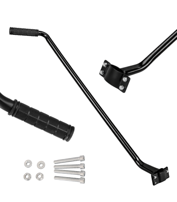 Lapse jalgratta õppesõidu juhtvarras metallist, must