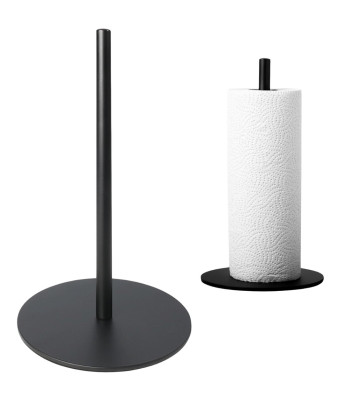 Must metallist köögipaberihoidik, 32 cm, Ø 17 cm