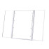 Kokkupandav LED-valgustusega kosmeetikapeegel alusega, valge, 23,5 × 15,5 cm / 15,5 × 12 × 1,5 cm