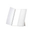 Kokkupandav LED-valgustusega kosmeetikapeegel alusega, valge, 23,5 × 15,5 cm / 15,5 × 12 × 1,5 cm