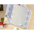 Kokkupandav LED-valgustusega kosmeetikapeegel alusega, valge, 23,5 × 15,5 cm / 15,5 × 12 × 1,5 cm