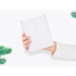 Kokkupandav LED-valgustusega kosmeetikapeegel alusega, valge, 23,5 × 15,5 cm / 15,5 × 12 × 1,5 cm