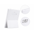 Kokkupandav LED-valgustusega kosmeetikapeegel alusega, valge, 23,5 × 15,5 cm / 15,5 × 12 × 1,5 cm