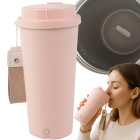 USB-ga isesegav roostevabast terasest termokruus, roosa, 350 ml