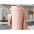 USB-ga isesegav roostevabast terasest termokruus, roosa, 350 ml