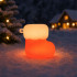 Jõulusoki kujuline silikoonist LED-dekoratiivlamp, USB-laetav, 3 valgusrežiimi, riputatav, 7 × 7 × 5 cm