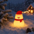 USB-laadimisega LED-jõululamp lumememme kujuga, 3 valgusrežiimi, riputatav, silikoonist, 9 × 6 cm