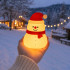 USB-laadimisega LED-jõululamp lumememme kujuga, 3 valgusrežiimi, riputatav, silikoonist, 9 × 6 cm