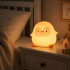 Laste LED-öölamp pingviini kujuga, pehme puutetundlik silikoonlamp, USB-C ja taimer, 10 × 11 cm