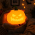 Halloweeni kõrvitsa kujuline LED-öölamp, taimeri ja akuga, 11 × 11 cm
