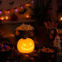 Halloweeni kõrvitsa kujuline LED-öölamp, taimeri ja akuga, 11 × 11 cm