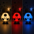 Jalgpallikujuline silikoonist LED-öölamp, RGB, 3 valgusrežiimi, 12 × 13 cm
