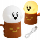 LED-öölamp kummitusega puutüvel, USB-C, 2 valgusrežiimi, 11 × 6 cm