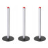 LED-laualamp, 3 valgusvärvi, reguleeritava heledusega, must, 25 cm