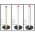 LED-põrandalamp 3 valgusvärviga, hämardatav, USB, must, 50cm