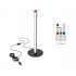 Must RGB LED-põrandalamp kaugjuhtimispuldiga, 7 värvi, 50 cm