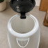 Juhtmeta elektriline veekeetja LED-valgustusega, vaikne, valge-must, 1500W, 2,3 l