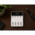 Maxday AA/AAA akulaadija, USB-C, LCD-ekraan, 4 pesa, kiire laadimine, C704Y4, 8,6cm x 6,8cm x 2,7cm