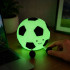 Silikoonist LED-öövalgusti jalgpalli kujuline, pehme, RGB-valguse ja puutetundliku juhtimisega, taimeriga, USB-C, 10 × 11 cm