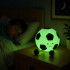 Silikoonist LED-öövalgusti jalgpalli kujuline, pehme, RGB-valguse ja puutetundliku juhtimisega, taimeriga, USB-C, 10 × 11 cm