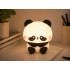 Laetav puutetundlik silikoonist LED RGB-öölamp lastele, panda