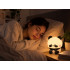 Laetav puutetundlik silikoonist LED RGB-öölamp lastele, panda